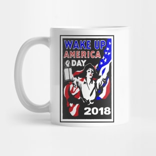 Wake Up America Woke Protest Resist Feminist Revolution 2018 Election Democrat Republican Vote Mug